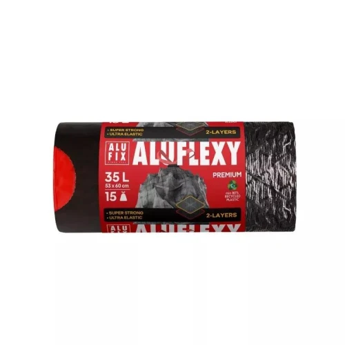 Saci menajeri Alufix Striati Extra Strong 35 L 15 buc