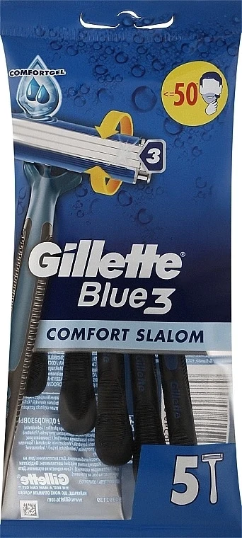 Aparat de ras Gillette Blue III Slalom Comfort 3 buc