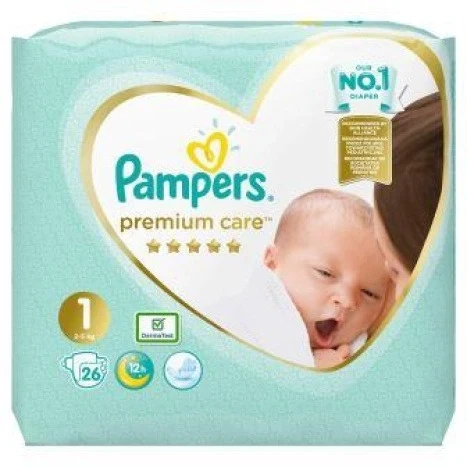 Подгузники Pampers Premium Care New Baby №1 26 шт