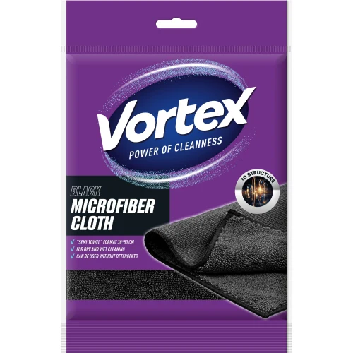 Тряпка из микрофибры Vortex Black 1 шт