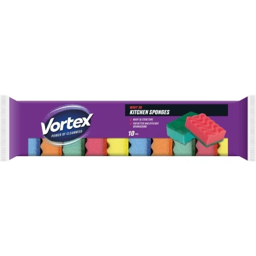 Губка для кухни Vortex 3D 10 шт