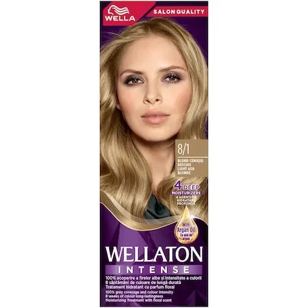 Краска для волос Wellaton Светло-пепельный блонд 8/1