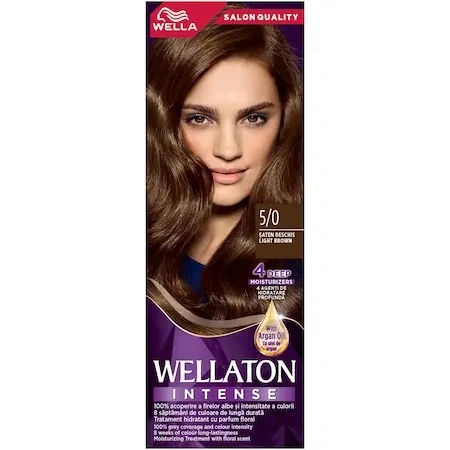 Краска для волос Wellaton Светлый шатен 5/0
