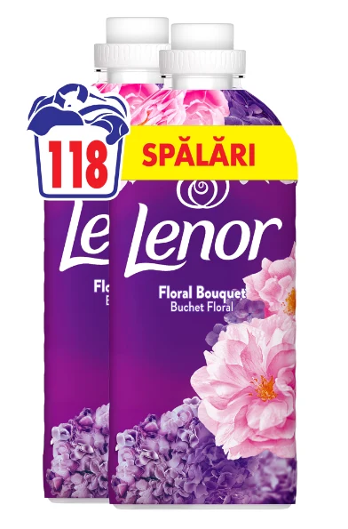 Кондиционер для белья Lenor Цветочный букет и Мускус 2 x 59 стирок