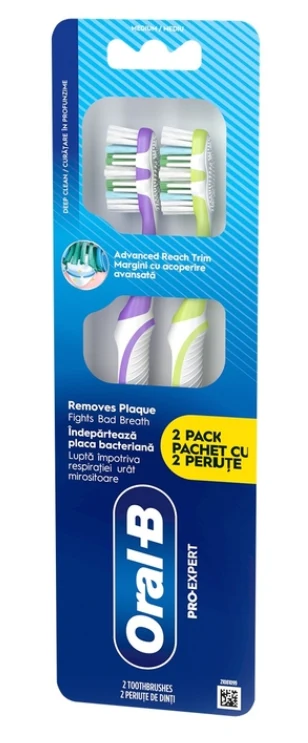 Periuta de dinti Oral-B 5-Way Clean 40 Medium 1+1 gratis