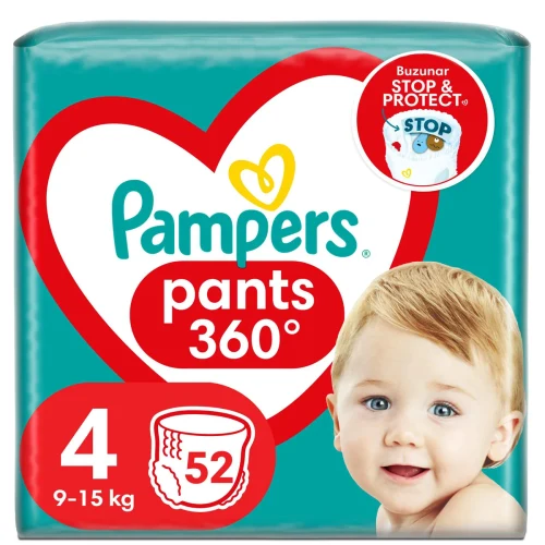 Подгузники-трусики Pampers Pants №4 52 шт