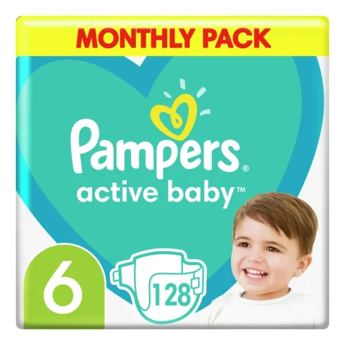 Подгузники Pampers Extra Large №6 128 шт