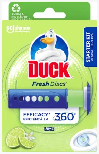 Стикеры для унитаза Duck Fresh Discs Лайм 36 мл
