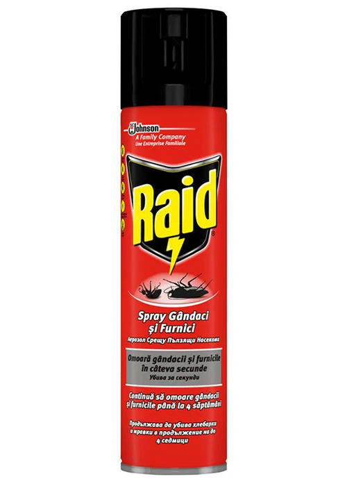 Спрей Raid от тараканов и муравьев 400 мл