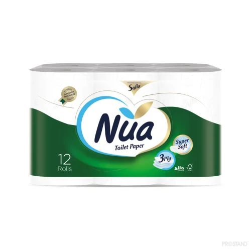 NUA Hartie igienica 12 role 3 pliuri 16.94m
