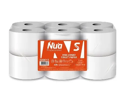 NUA PROF Hartie igienica Cellulosa Premium Mini Jumbo 2 pliuri 100m 1/12