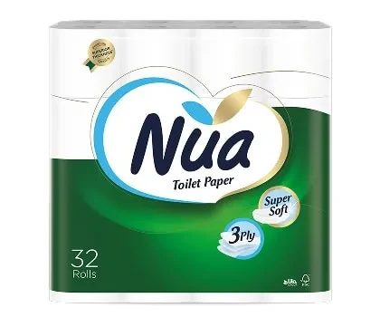 NUA Hartie igienica 32 role 3 pliuri 16.94m