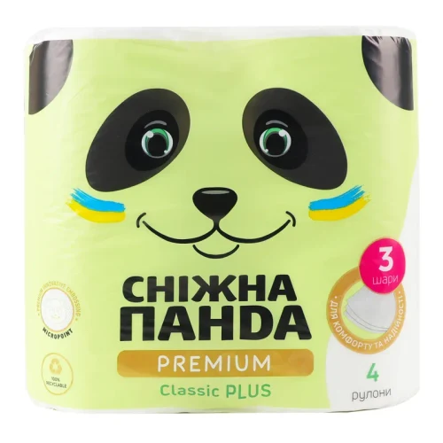 PANDA Туалетная бумага Premium Classic Plus 3 слоя 4+2 рулона 150 лист 18,75 м 1/14