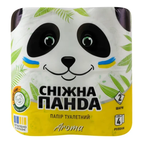 PANDA Туалетная бумага Aroma 2 слоя 4 рулона 150 лист 18,75 м 1/16