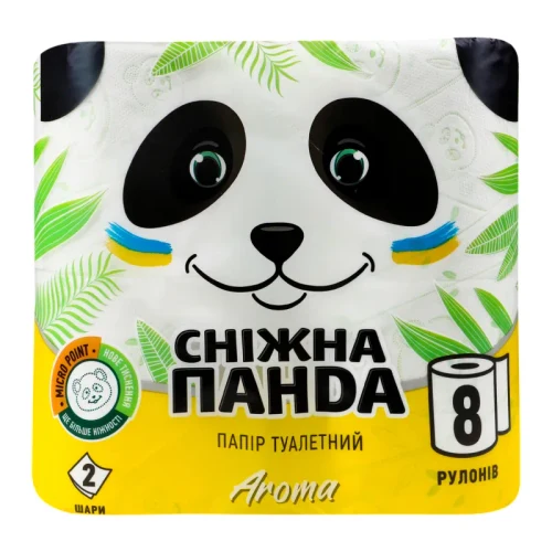 PANDA Туалетная бумага Aroma 2 слоя 8 рулона 150 лист 18,75 м 1/8