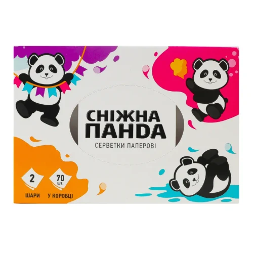 PANDA Салфетки косметические 2 слоя 70 шт 1/30