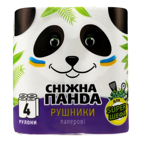 PANDA Кухонные полотенца 2 слоя 4 рулона 13.2 m 1/8