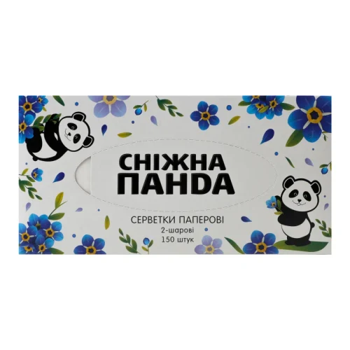 PANDA Салфетки косметические 2 слоя 150 шт 1/30