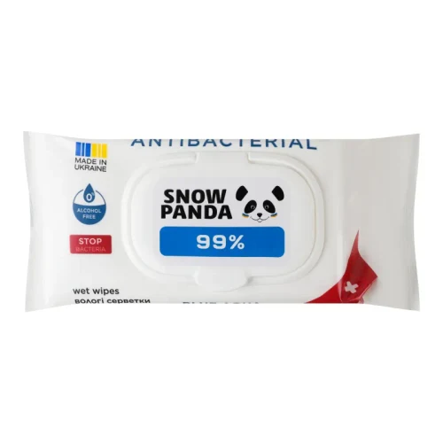 PANDA Servetele umede p/u miini si corp cu efect antimicrob 100 buc 1/12 Blue Agua