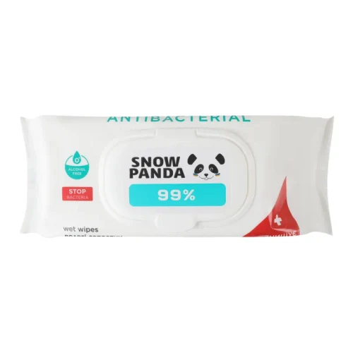 PANDA Servetele umede p/u miini si corp cu efect antimicrob 100 buc 1/12 Green Fresh