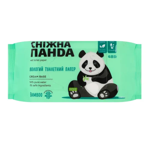 PANDA Hartie igienica umeda 48 buc 1/20 Bamboo Cream