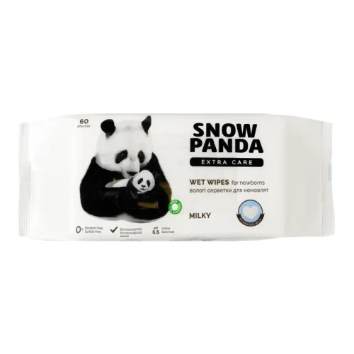 PANDA Extra Care Servetele umede 0+ Milky 60 buc PH 5,5 1/24