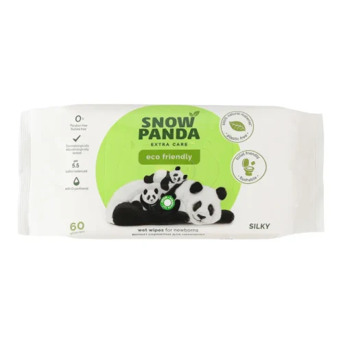 PANDA Extra Care Servetele umede 0+ Silky 60 buc PH 5,5 1/20
