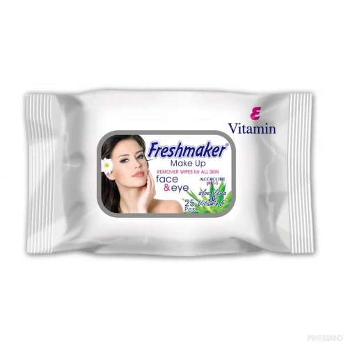 Салфетки влажные Freshmaker Косметические 25 шт с кышкой 1/12