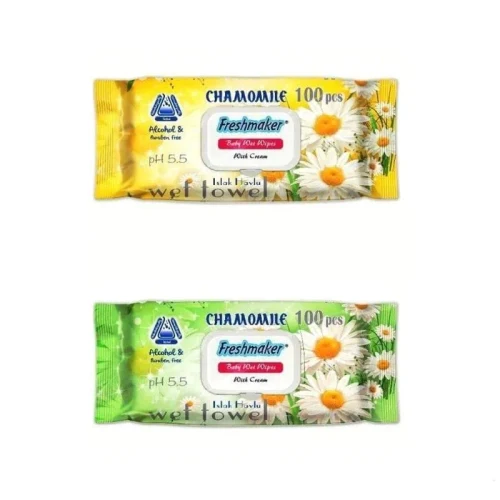 Салфетки влажные Freshmaker Camomile/Daisy 100 шт с крышкой