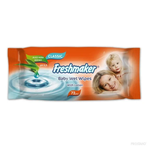 Салфетки влажные Freshmaker Baby/Classic Extra72 шт 1/24