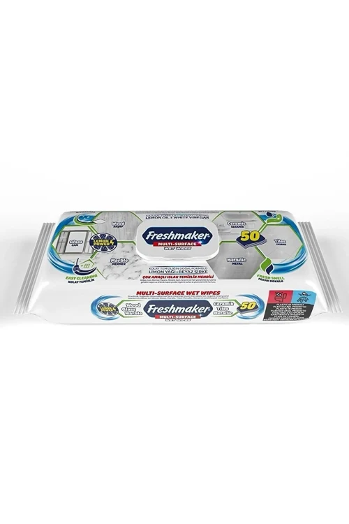 Servetele umede Freshmaker Multi-Surface 50 buc cu capac