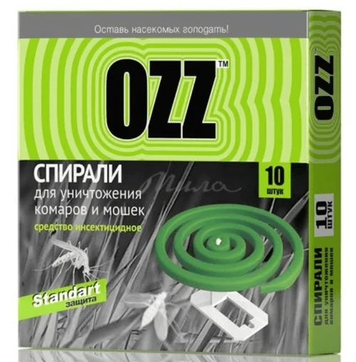 OZZ Standart Спираль от комаров и мошек 10 шт