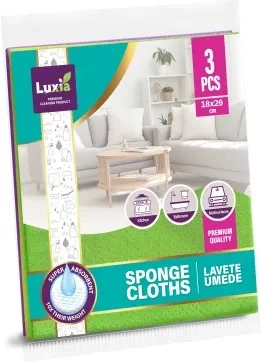 LUXIA Lavete umede Premium 3 buc 18*20 cm