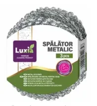 LUXIA Губка металическая для мытья посуды 3 шт