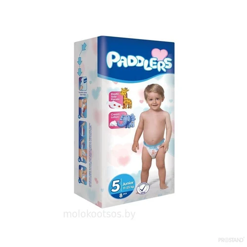 Подгузники Paddlers Mini упаковка №5 Junior 11-25 kg 7 шт
