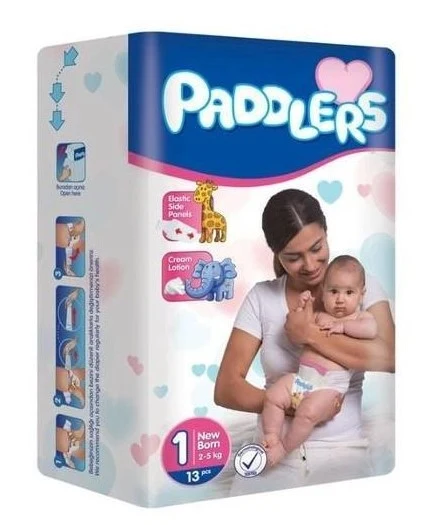 Подгузники Paddlers Mini упаковка №1 Newborn 2-5 kg 13 шт