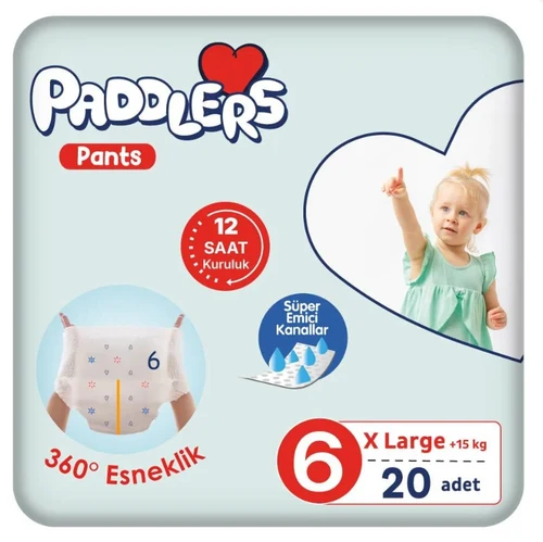 Подгузники-трусики Paddlers №6 X-Large +15 кг 20 шт 1/5