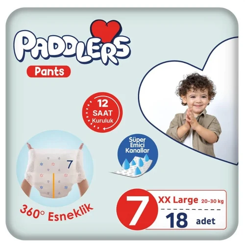 Подгузники-трусики Paddlers №7 XX-Large 20-30 кг 18 шт 1/5