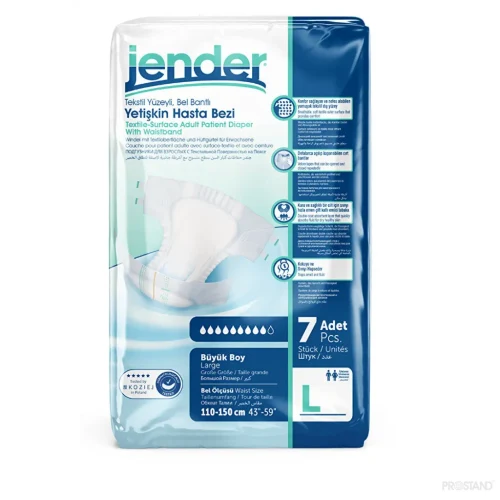 Подгузники Premium для взрослых Jender Eco Pack Large 110-150 см 7 шт 1/12