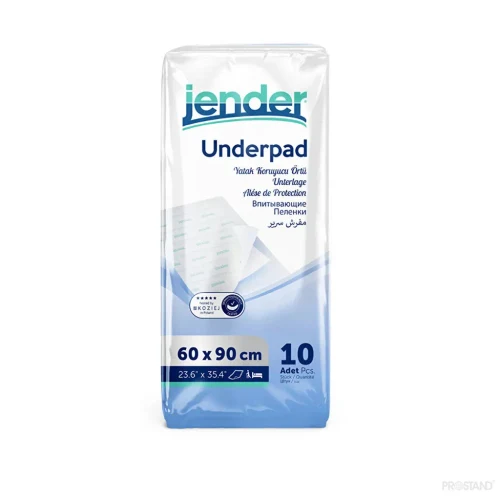 Пеленки одноразовые Premium для взрослых Jender 10 шт 60*90 см 1/10