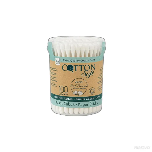 Cotton Soft ECO Ватные палочки на бумажной основе 100 шт 1/12
