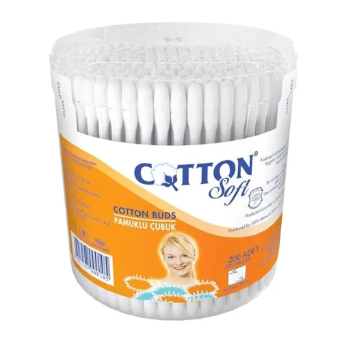 Cotton Soft Ватные палочки 200 шт цилиндр 1/12