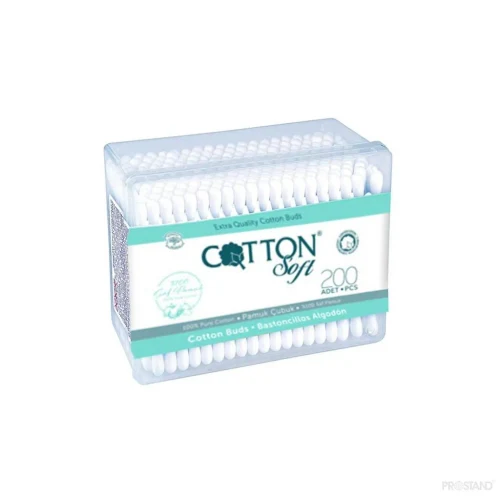 Cotton Soft Ватные палочки 200 шт прямоугольник 1/12