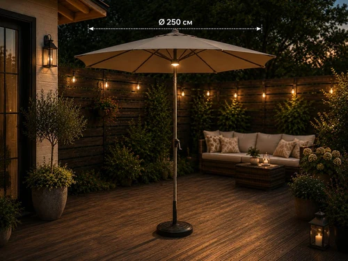 Umbrelă pentru terasă Ø 250 cm