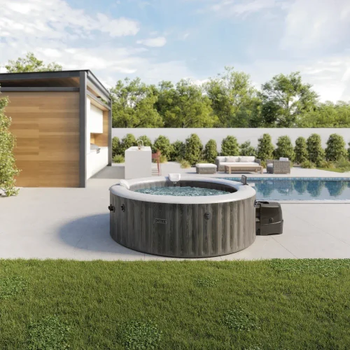 Надувной спа с гидромассажем Greywood Deluxe, 216×71 см, 1098 л, 6 человек, Intex (28442)