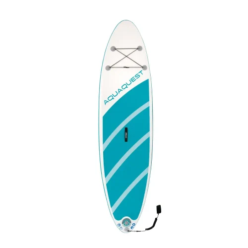 Надувная доска для SUP Aqua Quest 320, 320×81×15 см, в комплекте с насосом, веслом и сумкой, макс. 150 кг, Интекс (68242)