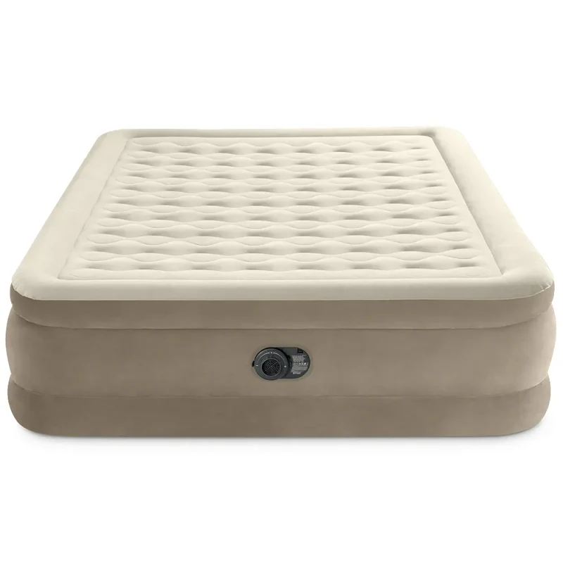 Надувная кровать Queen Ultra Plush со встроенным насосом, 152×203×46 см, макс. 272 кг, Интекс (64428) 6