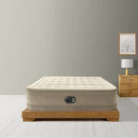Надувная кровать Queen Ultra Plush со встроенным насосом, 152×203×46 см, макс. 272 кг, Интекс (64428) 4