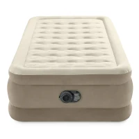 Pat gonflabil Twin Ultra Plush cu pompă încorporată, 99×191×46 cm, max. 136 kg, Intex (64426) 4