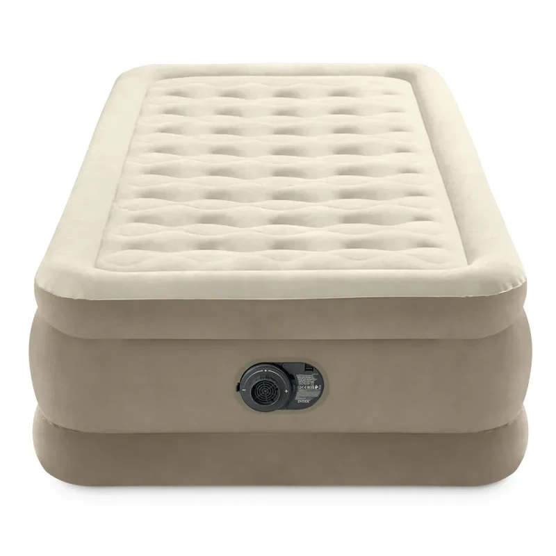 Pat gonflabil Twin Ultra Plush cu pompă încorporată, 99×191×46 cm, max. 136 kg, Intex (64426) 4